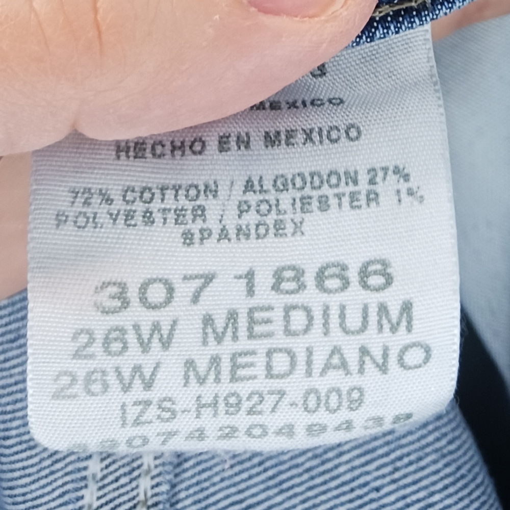 26W Lee Women's Blue Jeans - Picture 5 of 5